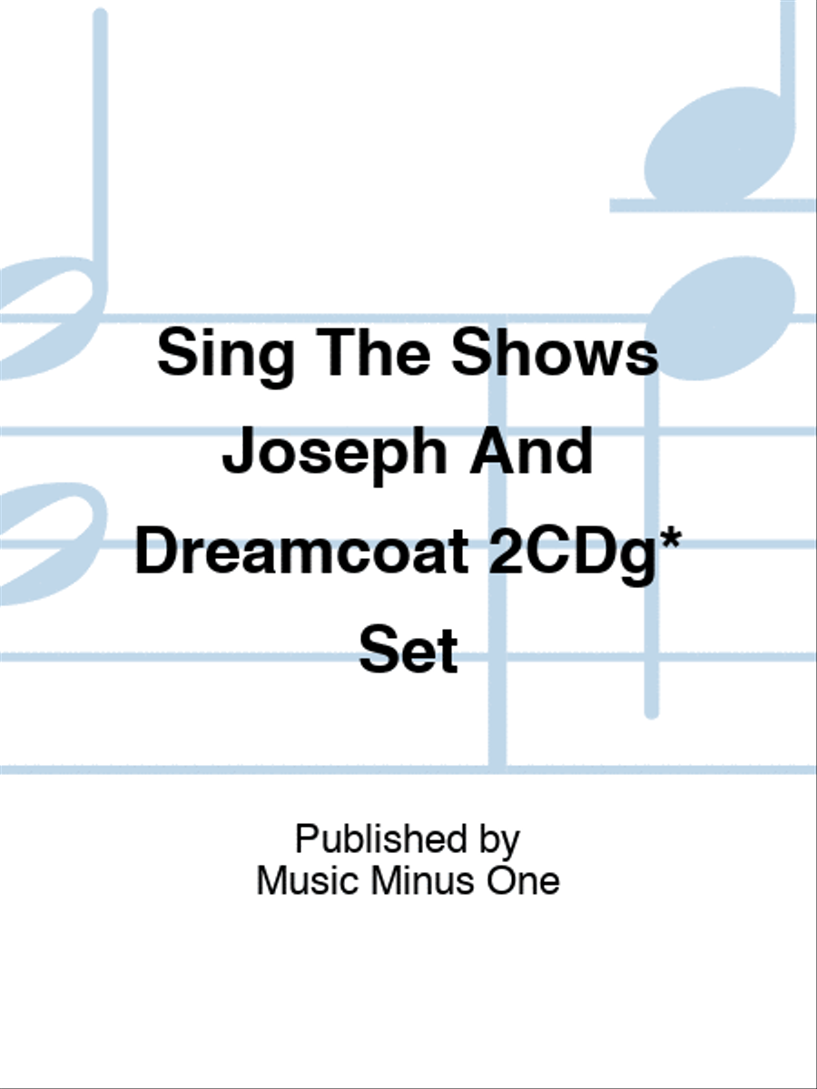 Sing The Shows Joseph And Dreamcoat 2CDg* Set Play Along scores gallery preview page 1
