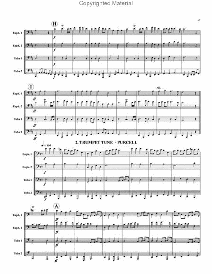 Trumpet Voluntary and 2 Trumpet Tunes