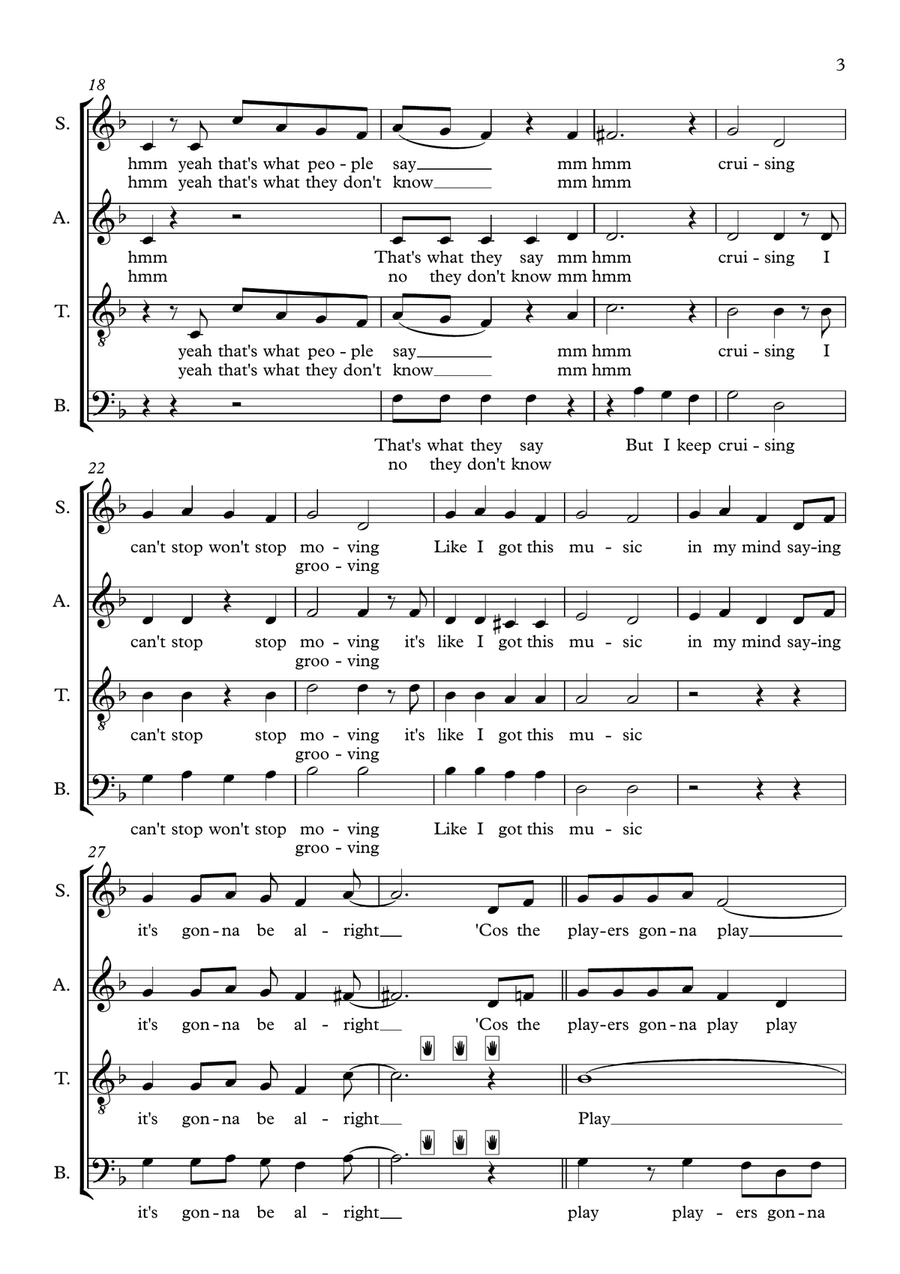 Shake It Off 4-Part scores gallery preview page 3