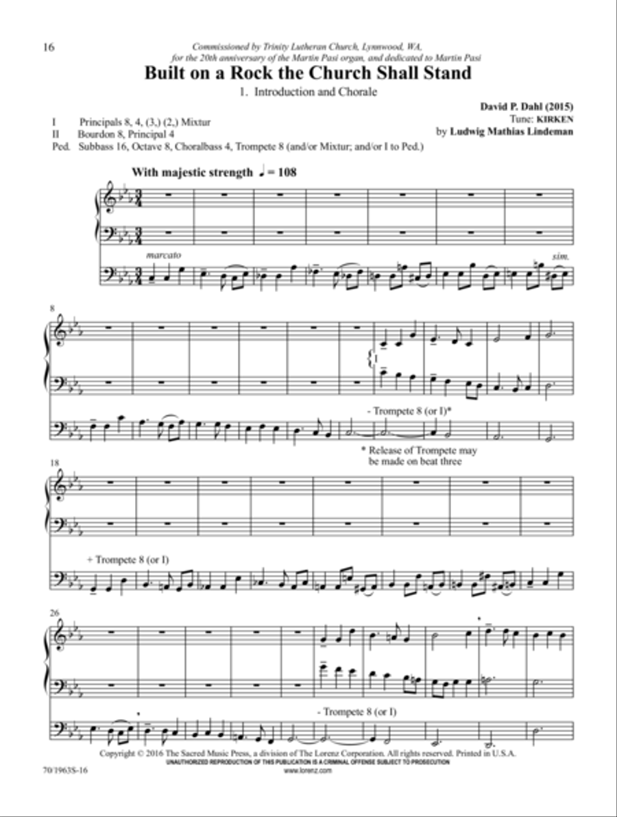 God of Grace and God of Glory Organ Solo scores gallery preview page 7