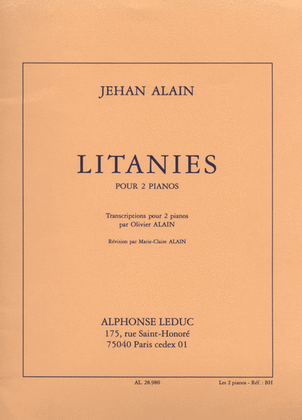 Book cover for Litanies (pianos 2)