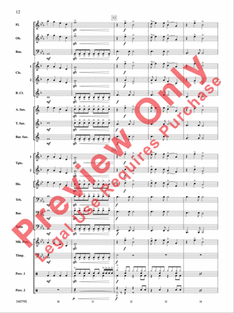 Animal Animal Concert Band scores gallery preview page 13