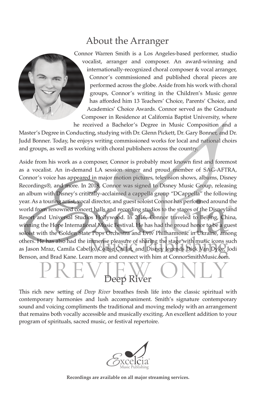 Deep River (SATB) 4-Part scores gallery preview page 3