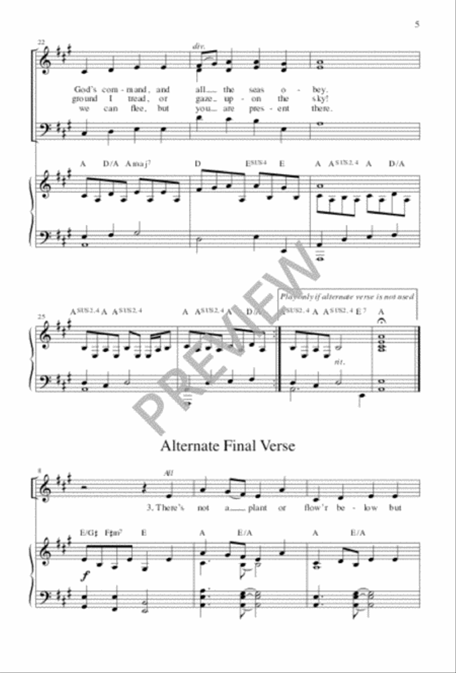 I Sing the Mighty Power of God 3-Part scores gallery preview page 5