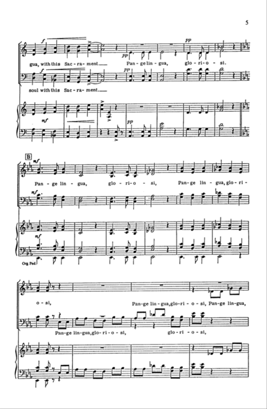 Pange Lingua Variations 4-Part scores gallery preview page 24