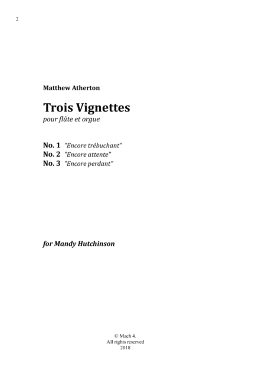 Trois Vignettes Woodwind Duet scores gallery preview page 2