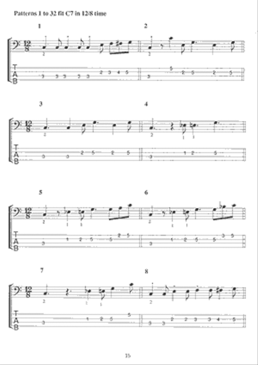 101 Blues Patterns for Bass Guitar Bass Guitar scores gallery preview page 3