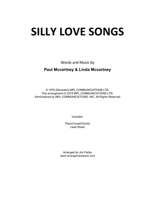 Book cover for Silly Love Songs