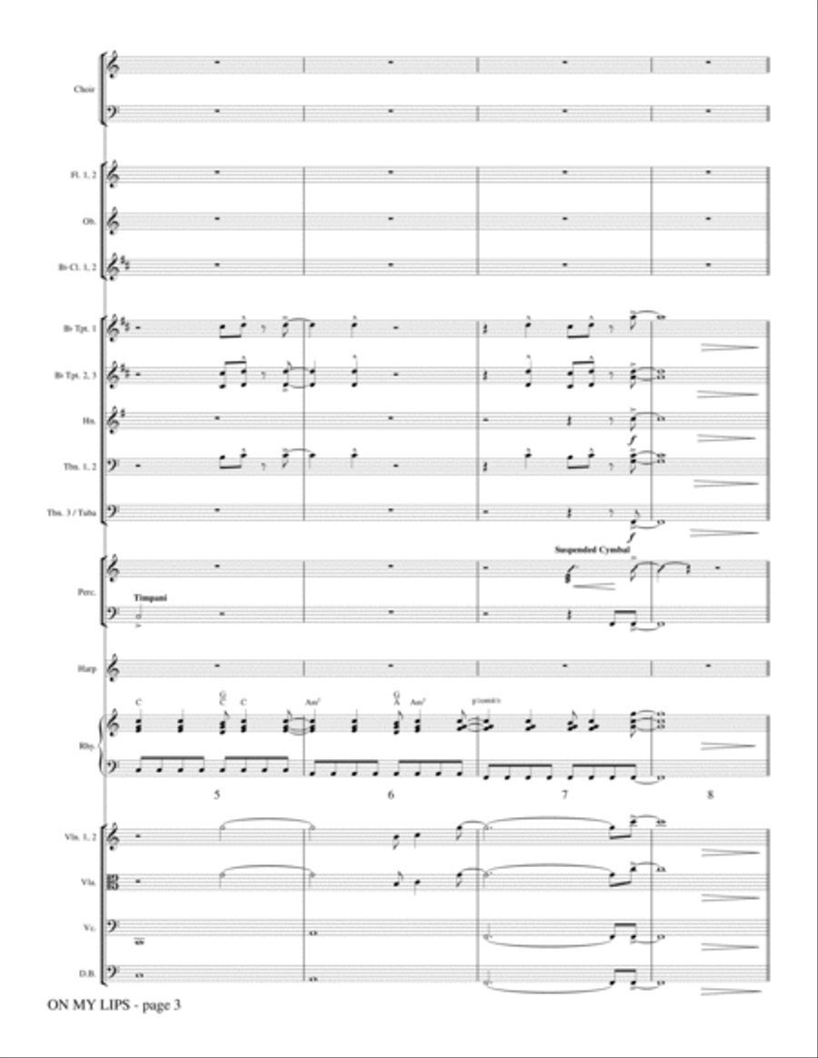 On My Lips - Full Score On My Lips - Full Score Choir scores gallery preview page 2