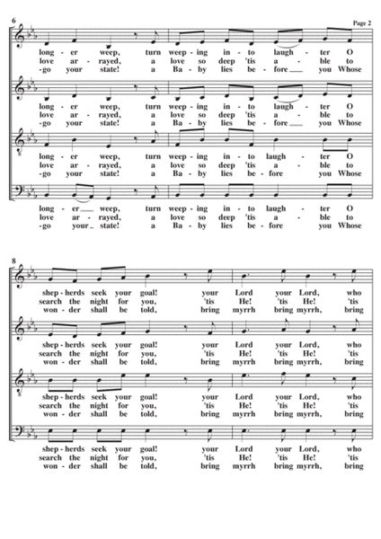 O Leave Your Sheep A Cappella SATB image number null