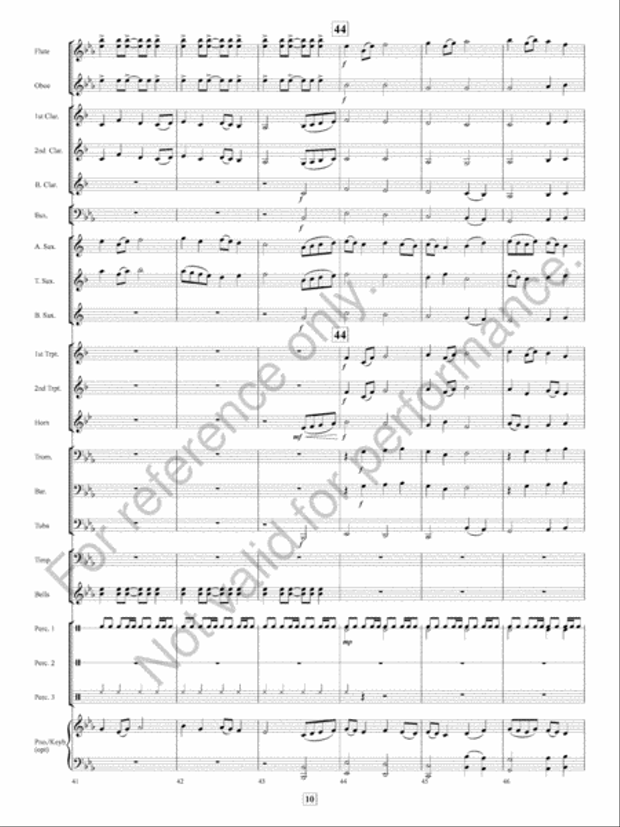 Missa Festi Concert Band scores gallery preview page 11