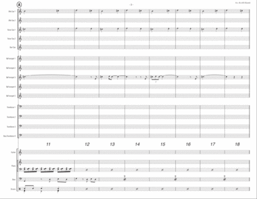 All Blues Large Ensemble scores gallery preview page 3