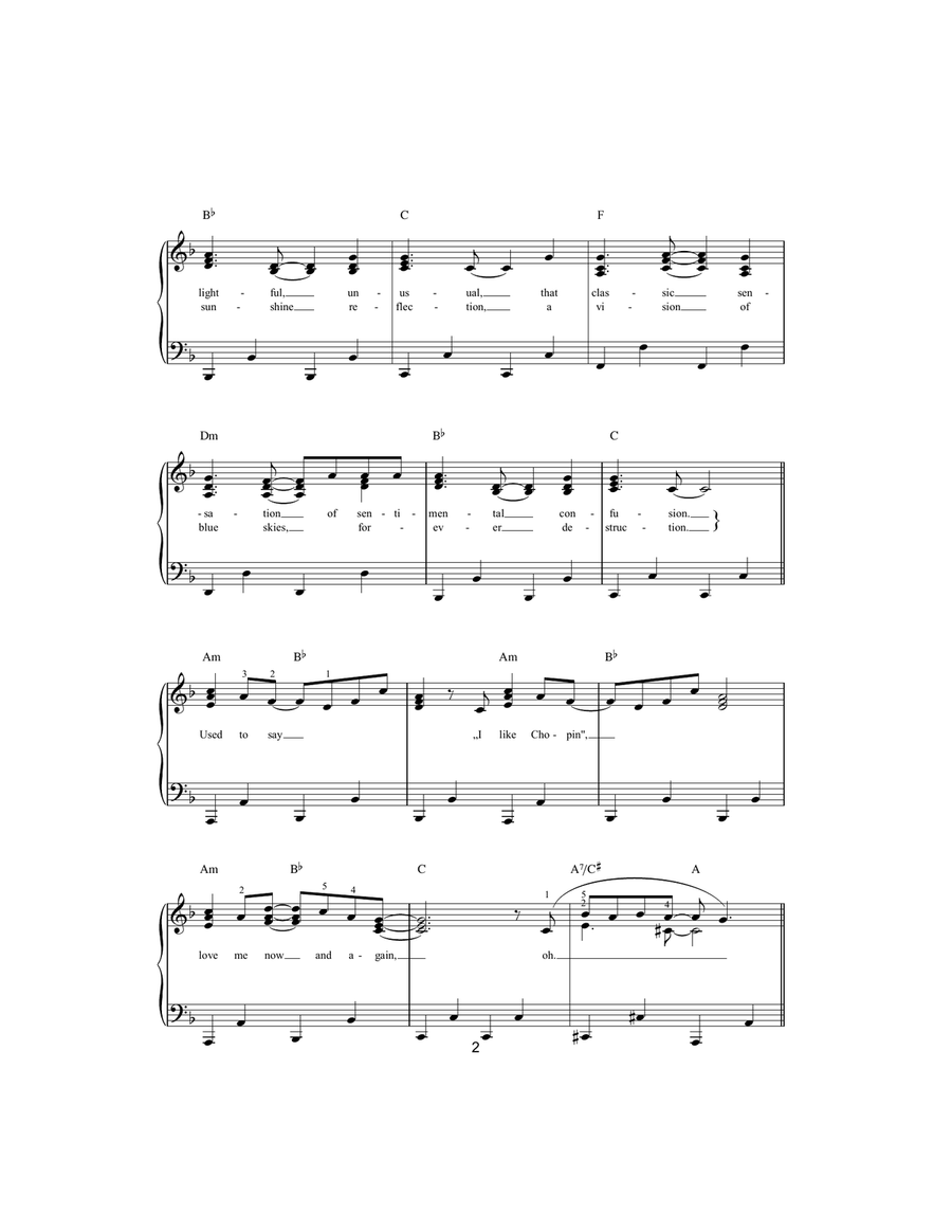 I Like Chopin Easy Piano scores gallery preview page 2