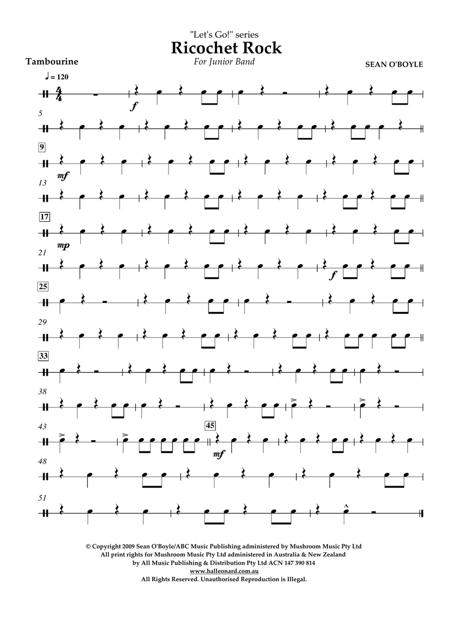 Ricochet Rock - Tambourine