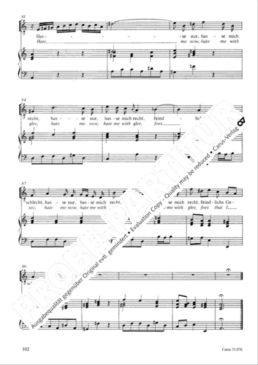 The heavens are telling the Father's glory (Die Himmel erzahlen die Ehre Gottes) 4-Part scores gallery preview page 103