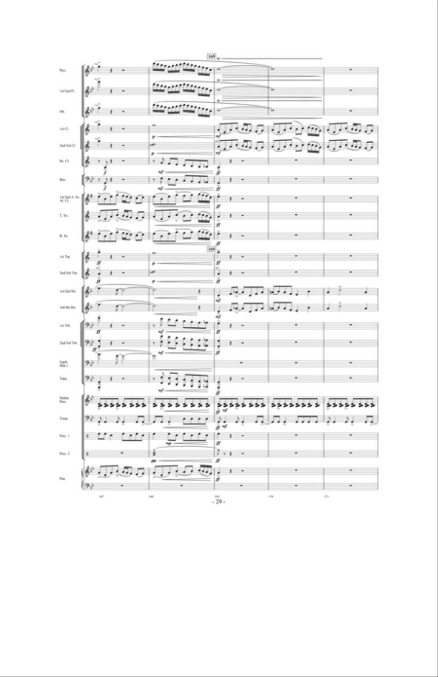 Promising Skies Concert Band scores gallery preview page 28