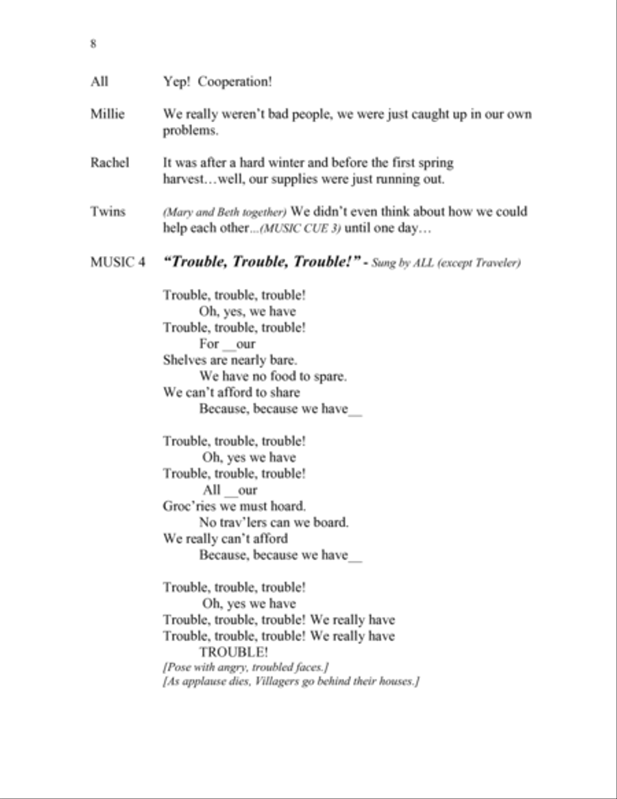 Stone Soup - Director's Script Small Ensemble scores gallery preview page 6