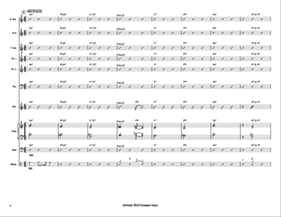Silent Night, Holy Night Jazz Ensemble scores gallery preview page 5