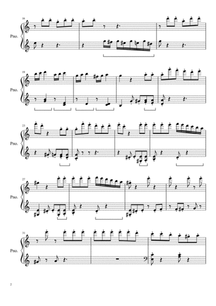 Liszt - La Campanella (the easiest piano sheet) image number null