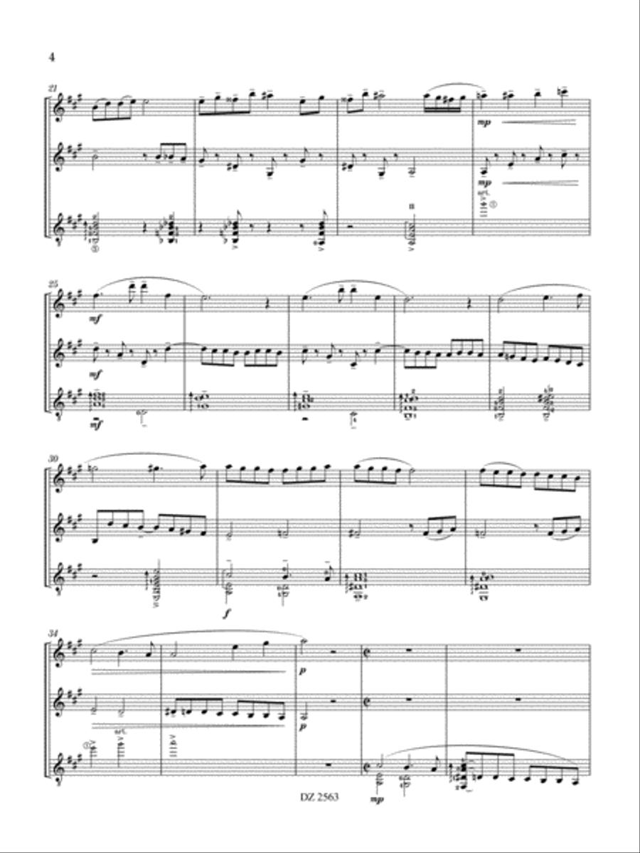 Trio No. 5465798 Flute scores gallery preview page 4