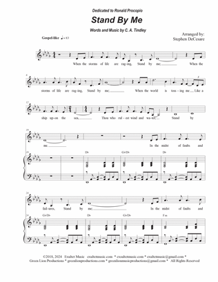 Stand By Me (Unison choir - Medium Key)
