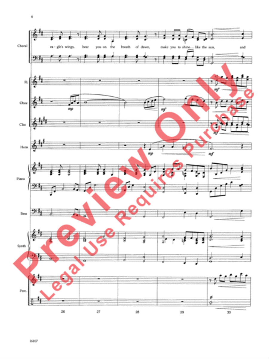 On Eagle's Wings Choir scores gallery preview page 7