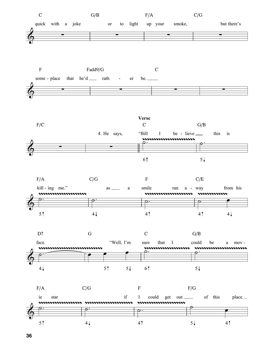 Piano Man Harmonica scores gallery preview page 6