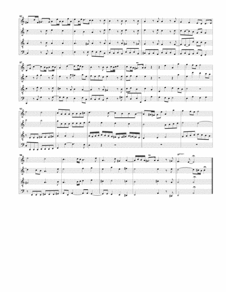 Fugue for organ, BWV 579 (Arrangement for 4 recorders)