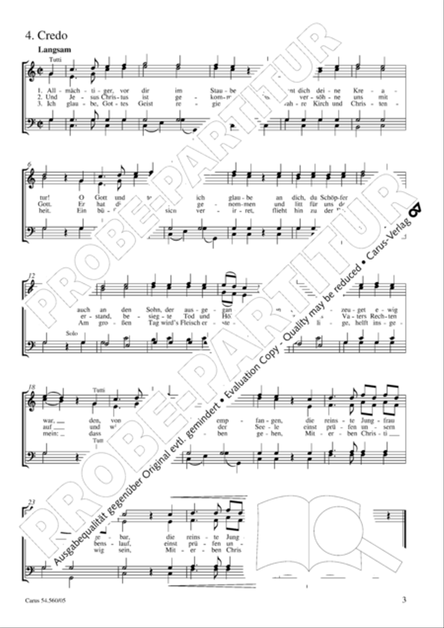 Deutsches Hochamt 4-Part scores gallery preview page 4