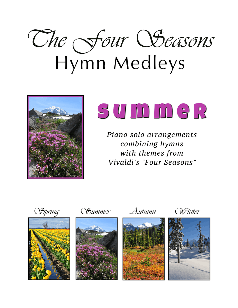 SUMMER - The Four Seasons Hymn Medleys Collection (3 Piano Solos) Piano Solo scores gallery preview page 1