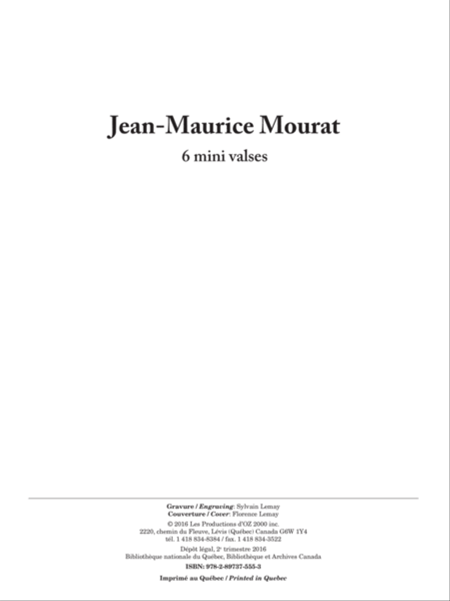 6 mini valses 6 mini valses Classical Guitar scores gallery preview page 1