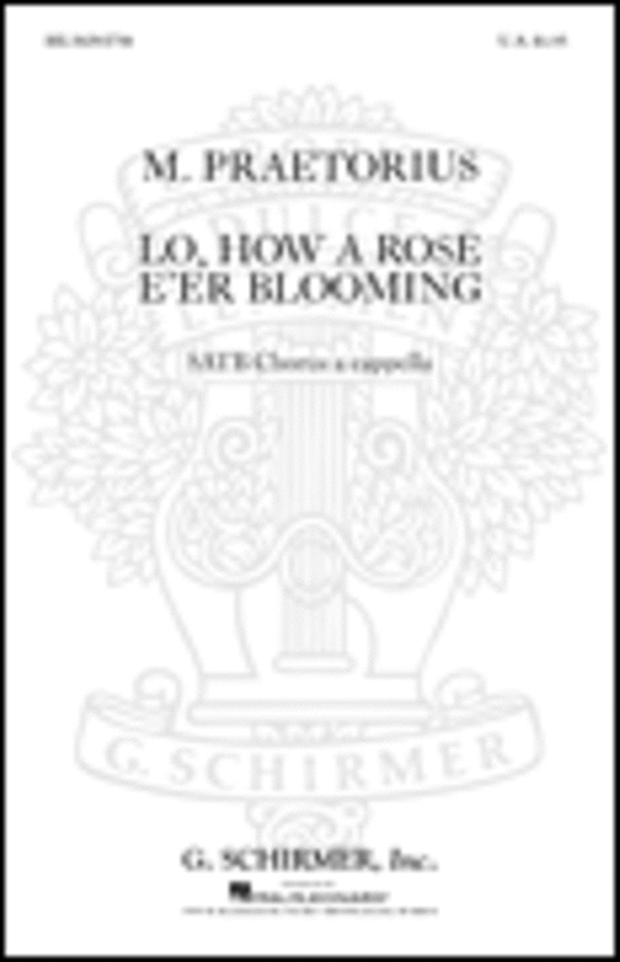 Book cover for Lo How A Rose E'er Blooming A Cappella