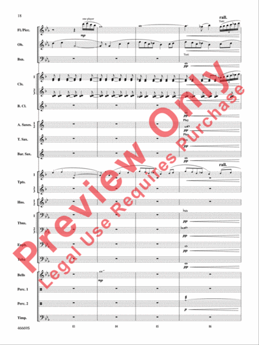 Oracles of the Sirocco Concert Band scores gallery preview page 19