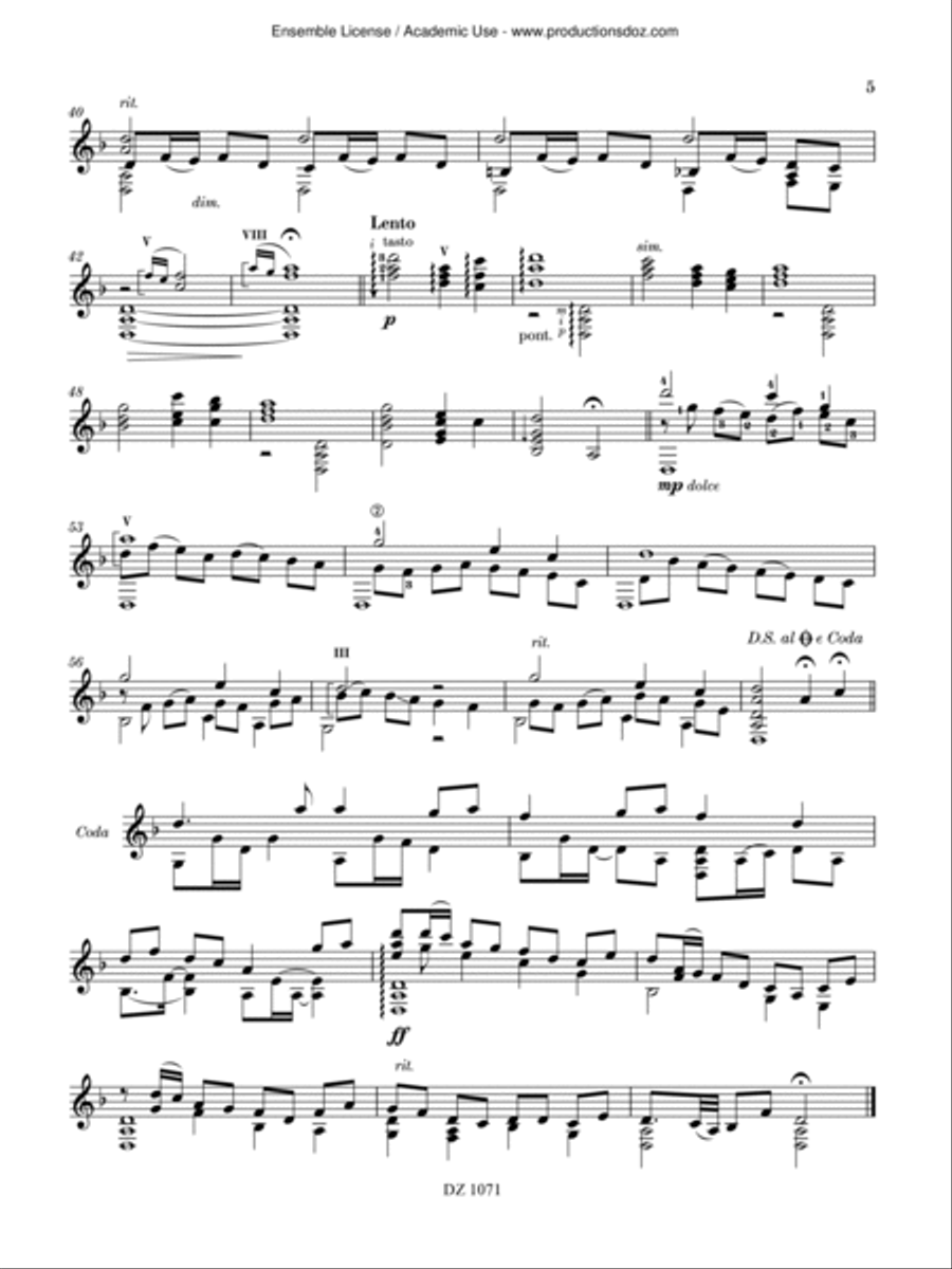 Songs from Formosa Songs from Formosa Classical Guitar scores gallery preview page 5