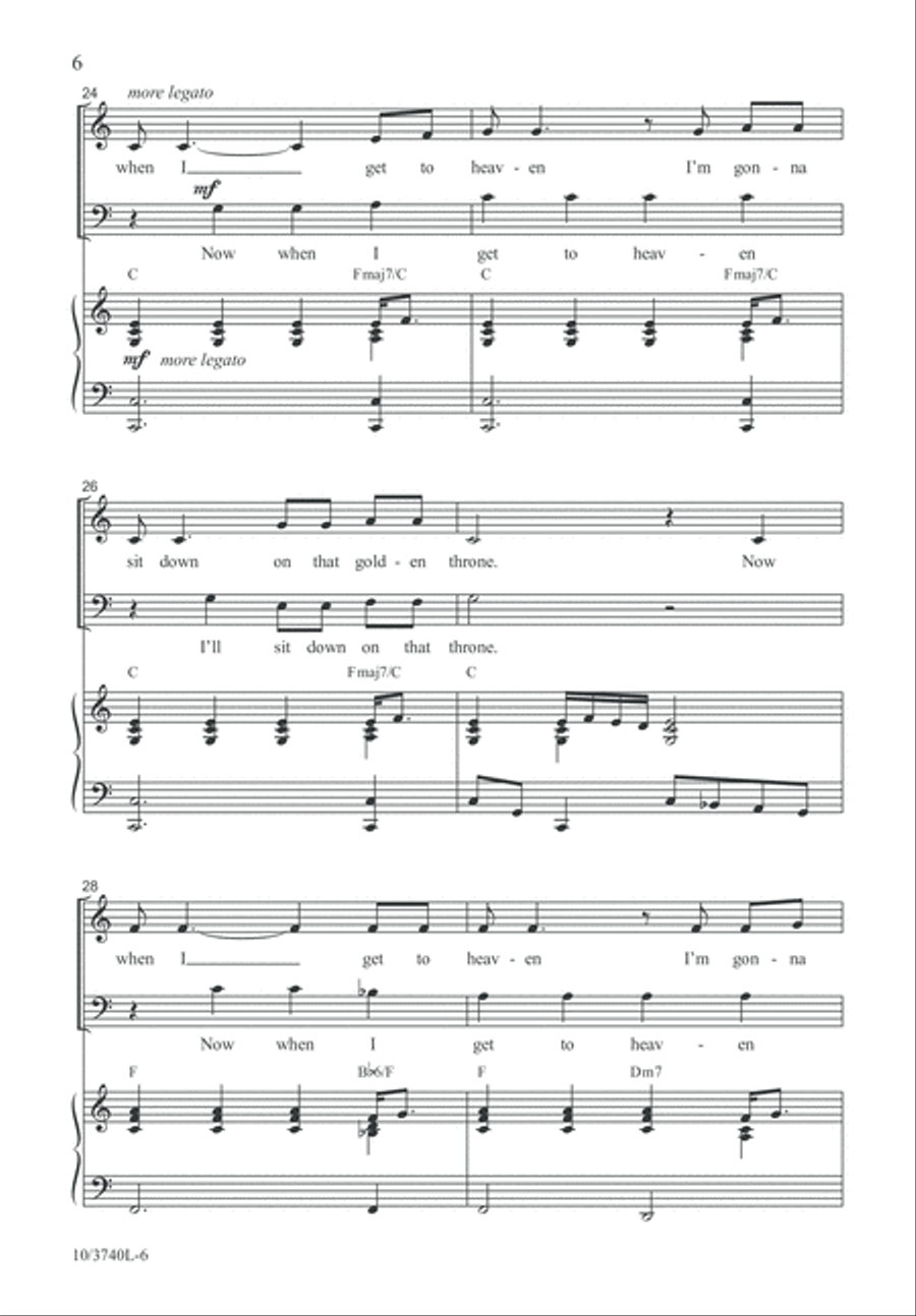 We Are Crossing Jordan River 4-Part scores gallery preview page 6