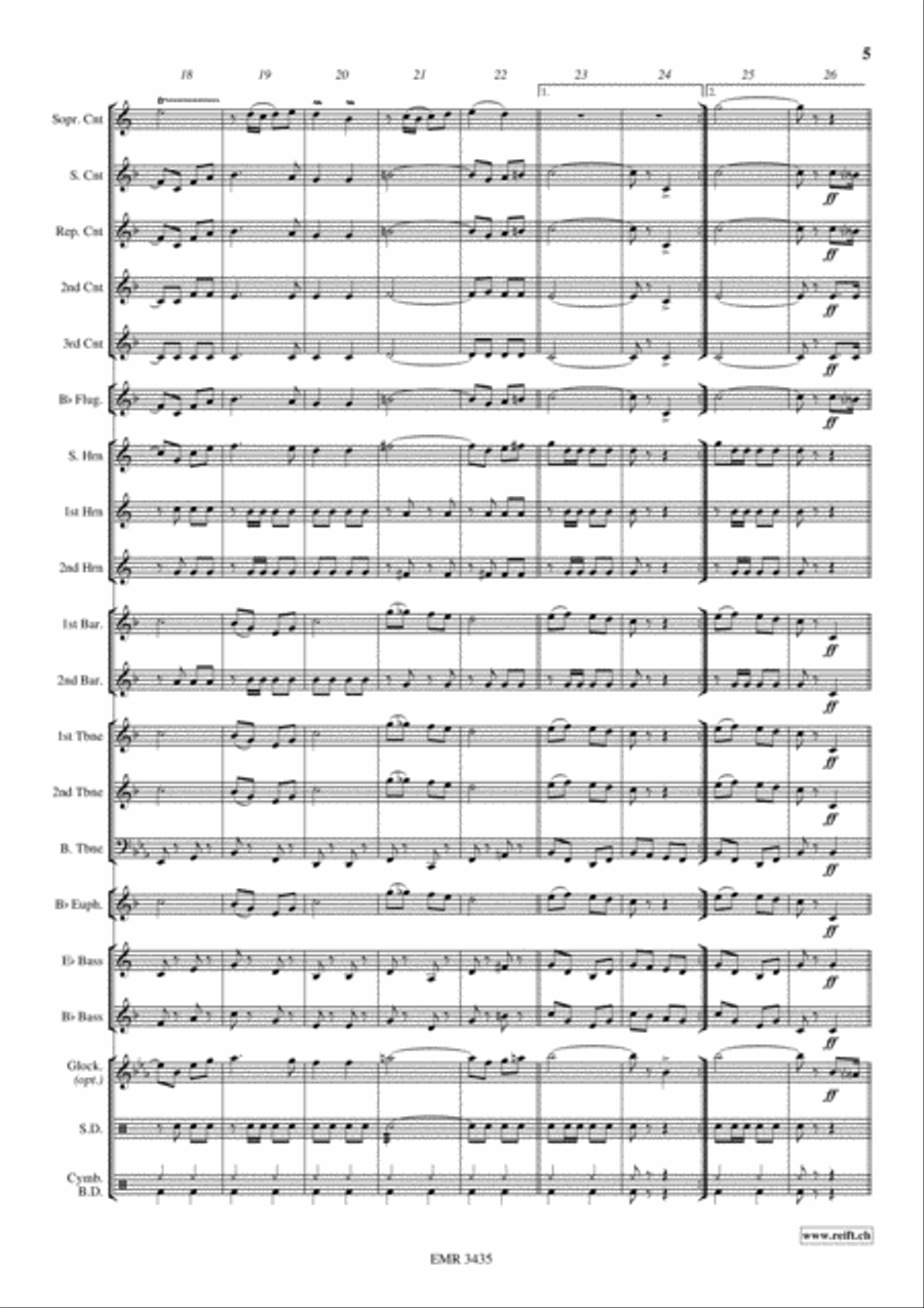 The Big Guard Brass Band scores gallery preview page 6