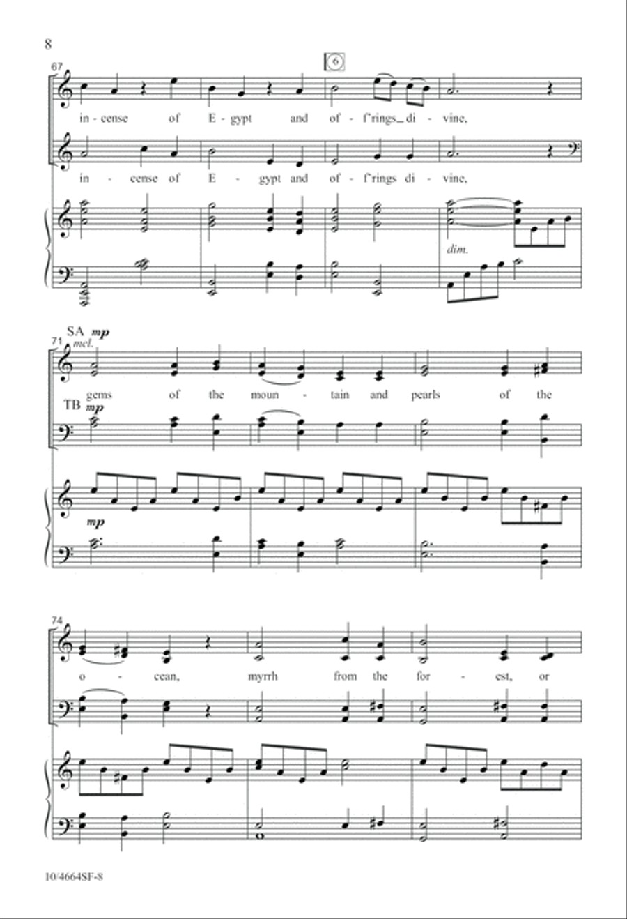 Star in the East 4-Part scores gallery preview page 8
