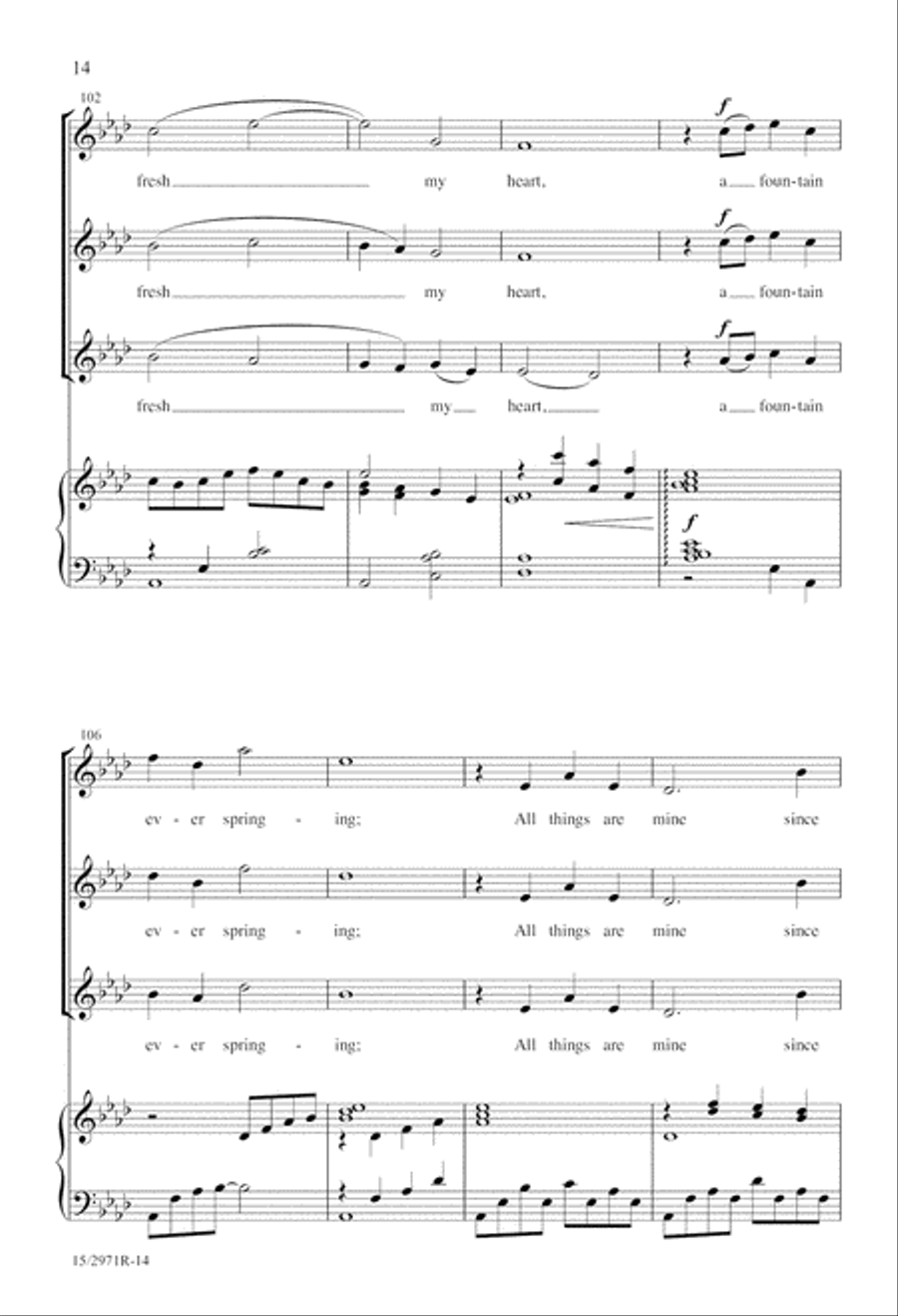 How Can I Keep From Singing? SSA scores gallery preview page 14