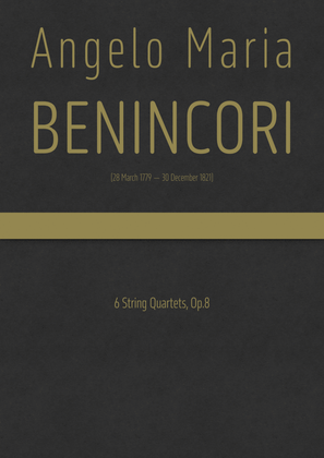 Benincori - 6 String Quartets, Op.8