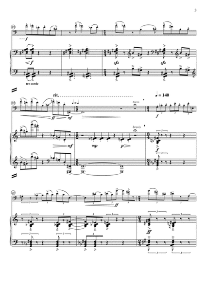 "Fluctuations" - for Cello and Piano [Performance Score and Part] image number null