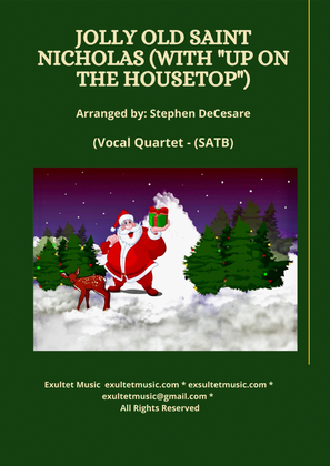 Book cover for Jolly Old Saint Nicholas (with "Up On The Housetop") (Vocal Quartet - (SATB)