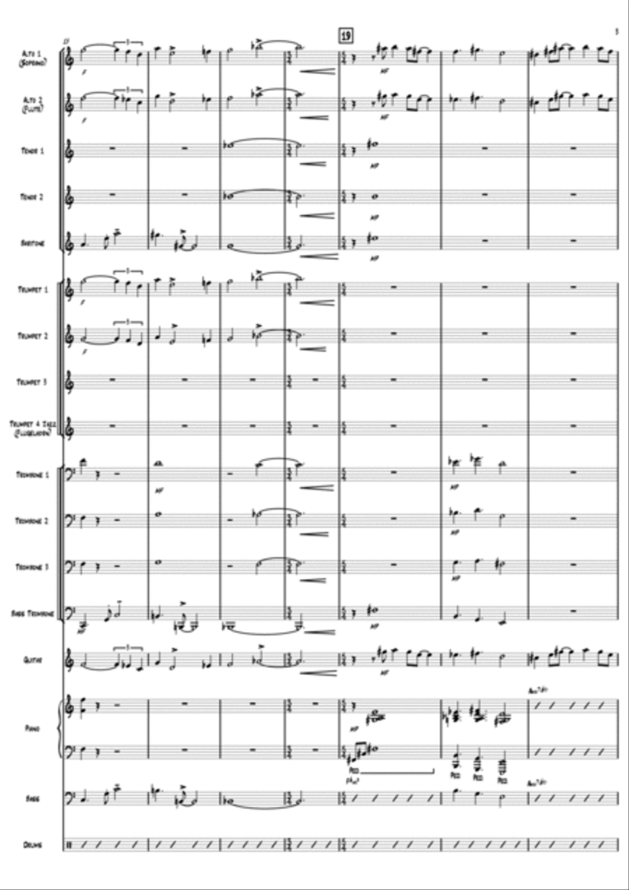 A Song For Rick Jazz Ensemble scores gallery preview page 3