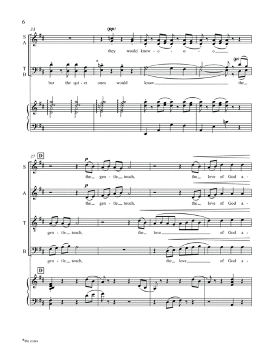 Alpha and Omega: 3. The Child is Born 4-Part scores gallery preview page 6