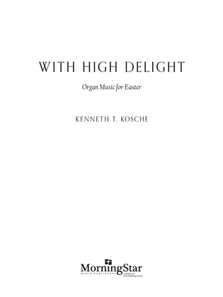 Book cover for With High Delight: Organ Music for Easter