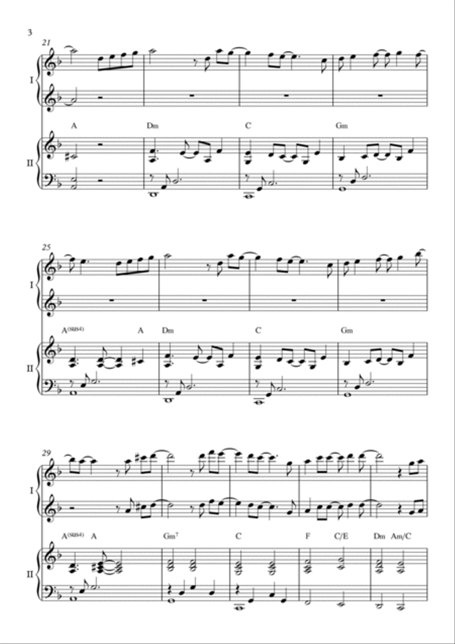 Mary, Did You Know? 1 Piano, 4-Hands scores gallery preview page 4