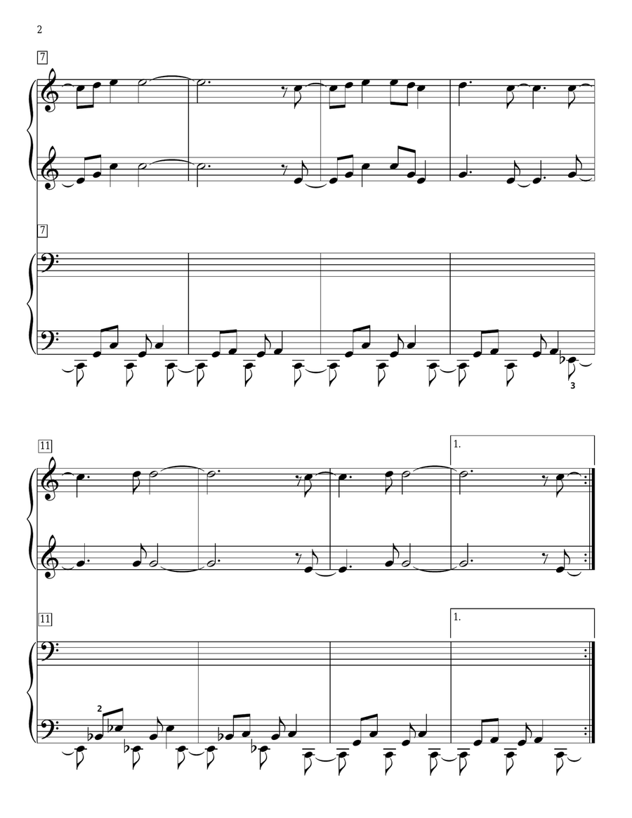 Linus And Lucy (arr. Phillip Keveren) 1 Piano, 4-Hands scores gallery preview page 2