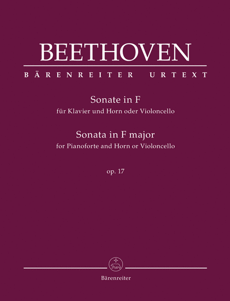 Sonata for Pianoforte and Horn or Violoncello in F major, op. 17