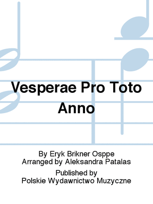 Vesperae Pro Toto Anno