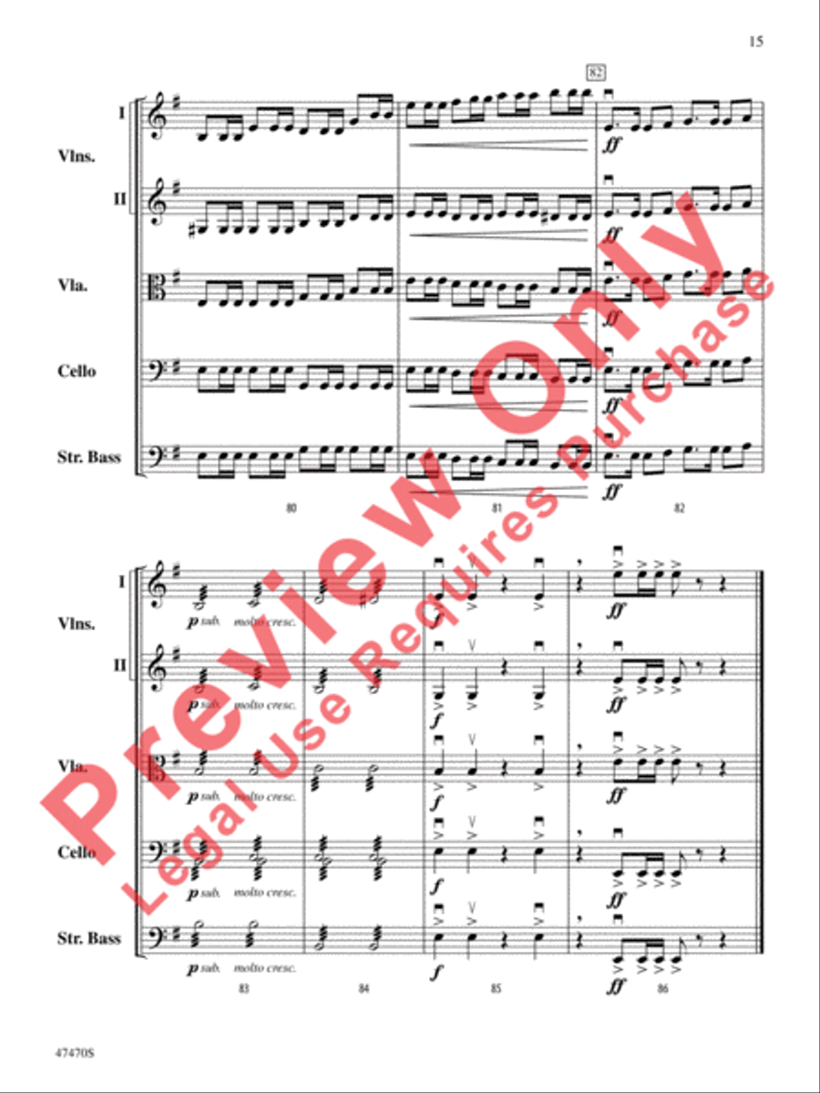 Legend of the Ghost Stallion String Orchestra scores gallery preview page 16