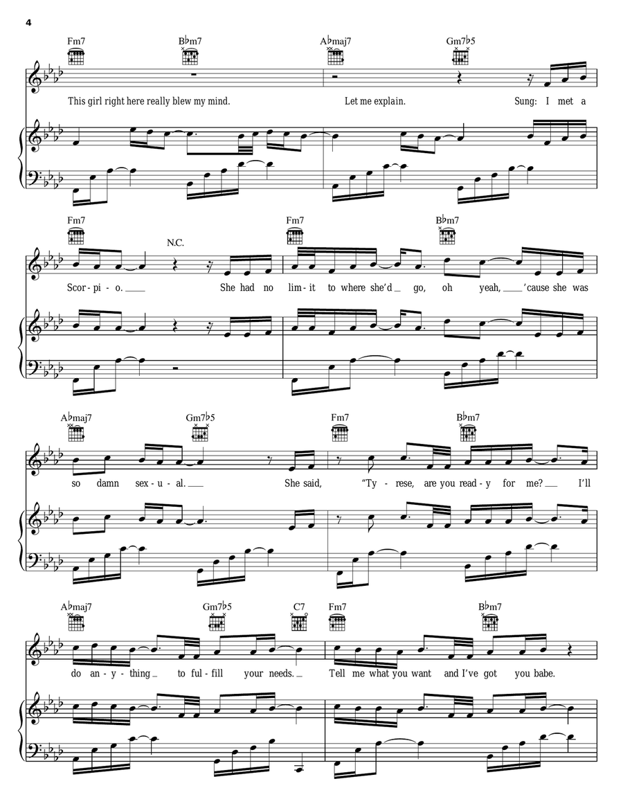 Signs Of Love Makin' Signs Of Love Makin' Piano, Vocal, Guitar scores gallery preview page 4
